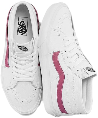 Vans Unisex Sk8-Mid Mid-Top Sneakers White/Red VN0A3WM3B84 Shop Vans Unisex Sk8-Mid Mid-Top Sneakers White/Red VN0A3WM3B84