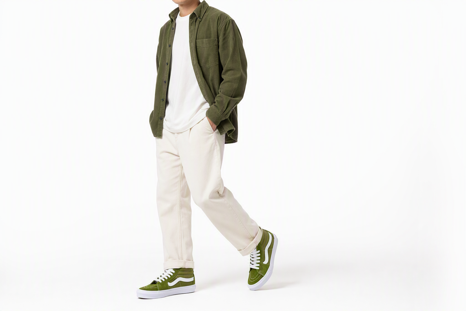 Order Vans SK8 MID 防滑耐磨 中筒 滑板鞋 男女同款 軍綠色