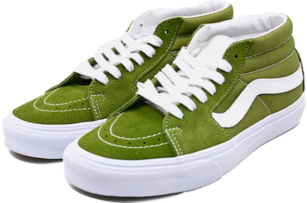 Vans SK8 MID 防滑耐磨 中筒 滑板鞋 男女同款 軍綠色 Shop Vans SK8 MID 防滑耐磨 中筒 滑板鞋 男女同款 軍綠色