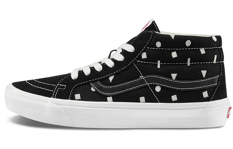 Buy Vans OG SK8-Mid LX 黑色几何图案鞋 VN0A4BVCVZ7