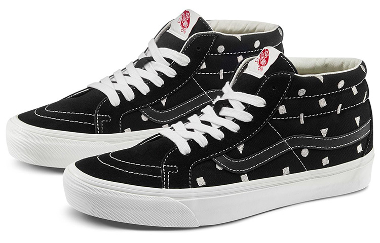 Order Vans OG SK8-Mid LX 黑色几何图案鞋 VN0A4BVCVZ7