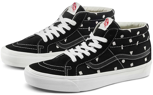 Vans OG SK8-Mid LX 黑色几何图案鞋 VN0A4BVCVZ7 Order Vans OG SK8-Mid LX 黑色几何图案鞋 VN0A4BVCVZ7