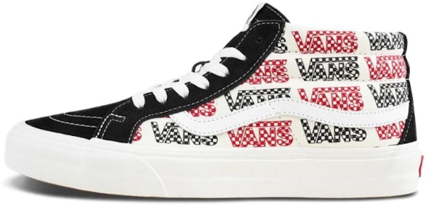 Vans SK8 MID Reissue logo 輕便 中幫 板鞋 男女同款 黑白 Buy Vans SK8 MID Reissue logo 輕便 中幫 板鞋 男女同款 黑白