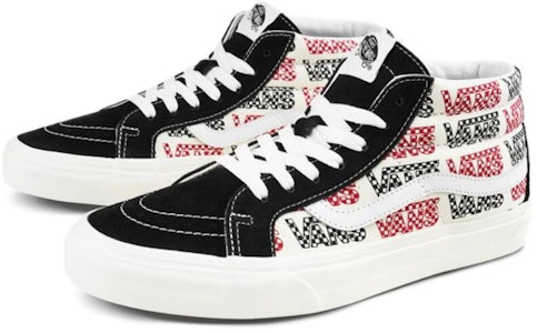 Vans SK8 MID Reissue logo 輕便 中幫 板鞋 男女同款 黑白 Order Vans SK8 MID Reissue logo 輕便 中幫 板鞋 男女同款 黑白