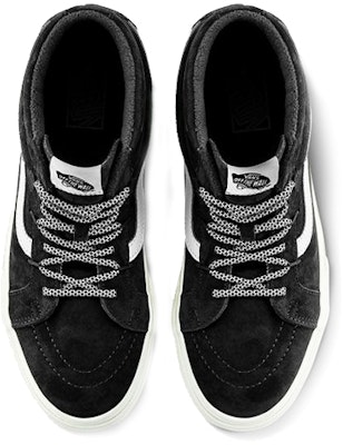 Vans Sk8-mid Reissue Ghillie Mte Sepatu Hitam/Putih VN0A3TKQEMI Lookbook Vans Sk8-mid Reissue Ghillie Mte Sepatu Hitam/Putih VN0A3TKQEMI