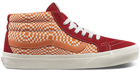 Kasut Vans Sk8-Mid Retro Mid-Top Skate Unisex Merah Jingga 'Orange Red'. VN0A391FTEV Order Kasut Vans Sk8-Mid Retro Mid-Top Skate Unisex Merah Jingga 'Orange Red'. VN0A391FTEV
