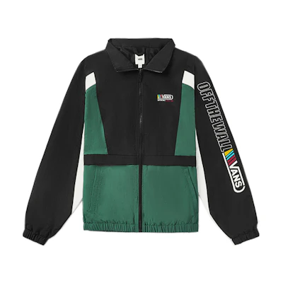 Vans Skate DNA Patchwork Casual Coach Jacket Green VN0A4RBOEEI