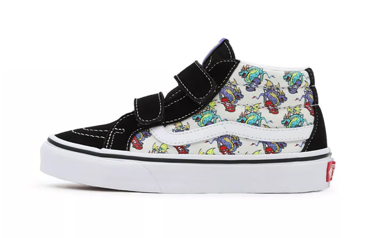 Vans Skate Dragon Sk8-Mid Reissue Velcro 'Black White' VN0A38HHARH