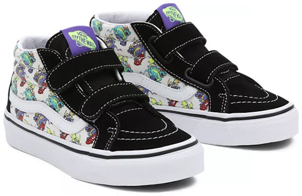 Vans Skate Naga Sk8-Mid Velcro Edisi Semula 'Hitam Putih' VN0A38HHARH Lookbook Vans Skate Naga Sk8-Mid Velcro Edisi Semula 'Hitam Putih' VN0A38HHARH