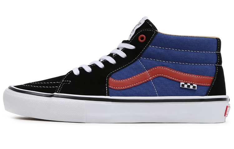 Buy ヴァンズ スケート グロッソ Mid 青黒茶 VN0A5FCGAPB