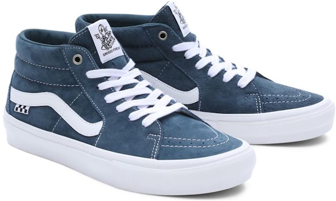 Vans Skate Grosso Mid 'Biru Putih' VN0A5FCGY6Z Lookbook Vans Skate Grosso Mid 'Biru Putih' VN0A5FCGY6Z