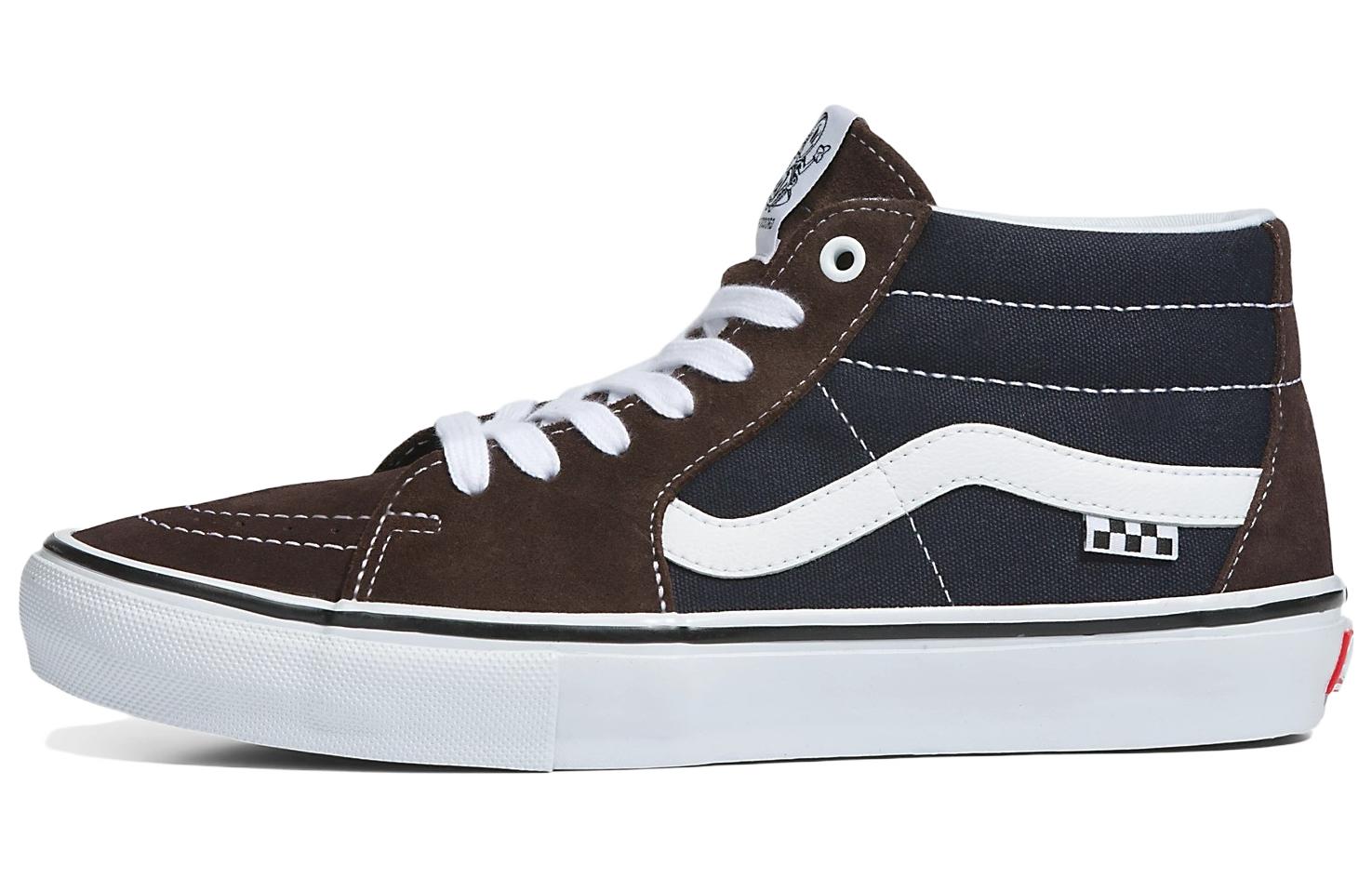 Vans Skate Grosso Mid 'Dark Brown Navy' VN0A5FCGBF7
