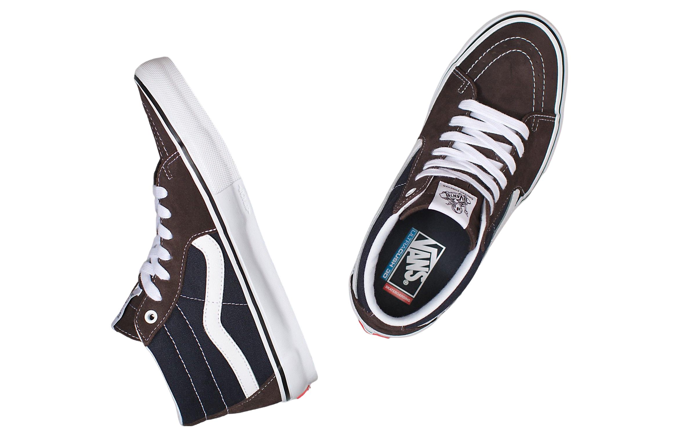 Shop Vans 滑板鞋 Grosso 中筒 '深棕色 海軍藍' VN0A5FCGBF7