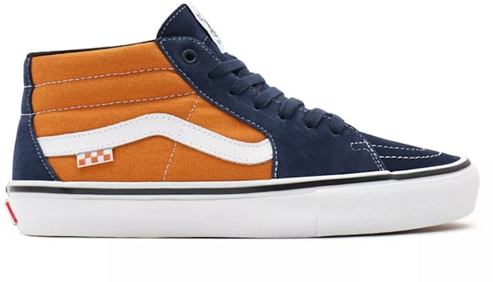 Vans Skate Grosso Mid 'Navy Orange' VN0A5FCGYG9 Order Vans Skate Grosso Mid 'Navy Orange' VN0A5FCGYG9