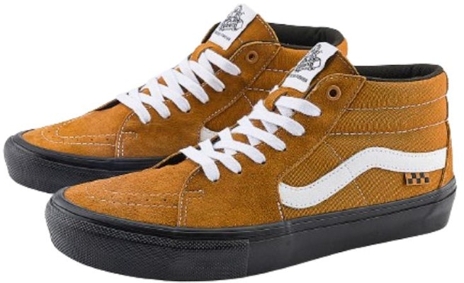 Vans Skate Grosso Pig Suede 'Brown Black White' VN0A5FCGY49 Order Vans Skate Grosso Pig Suede 'Brown Black White' VN0A5FCGY49