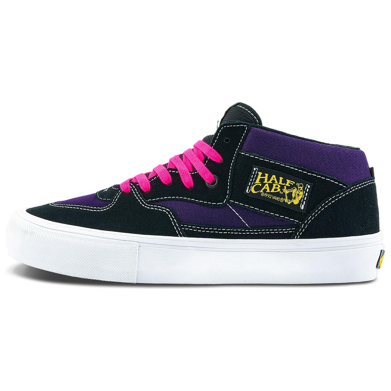 Vans Skate Half Black Purple Mid-Top Durable Comfy Skate Shoes. VN0A2Z34B5P