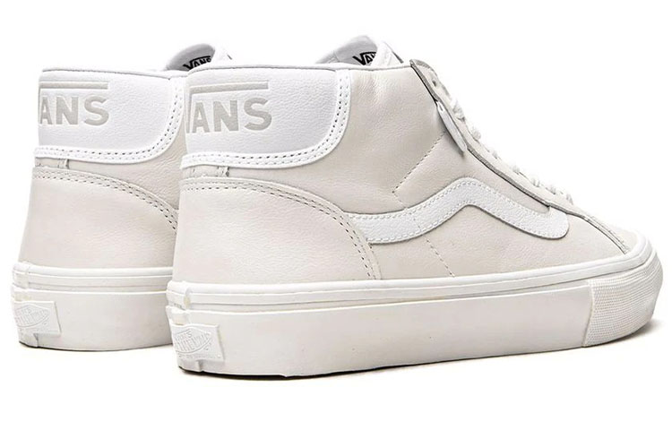 Shop Vans Skate Mid Skool Chaussures Skateboarding Blanches Mi-Hautes Casual VN0A5JIM9CT1