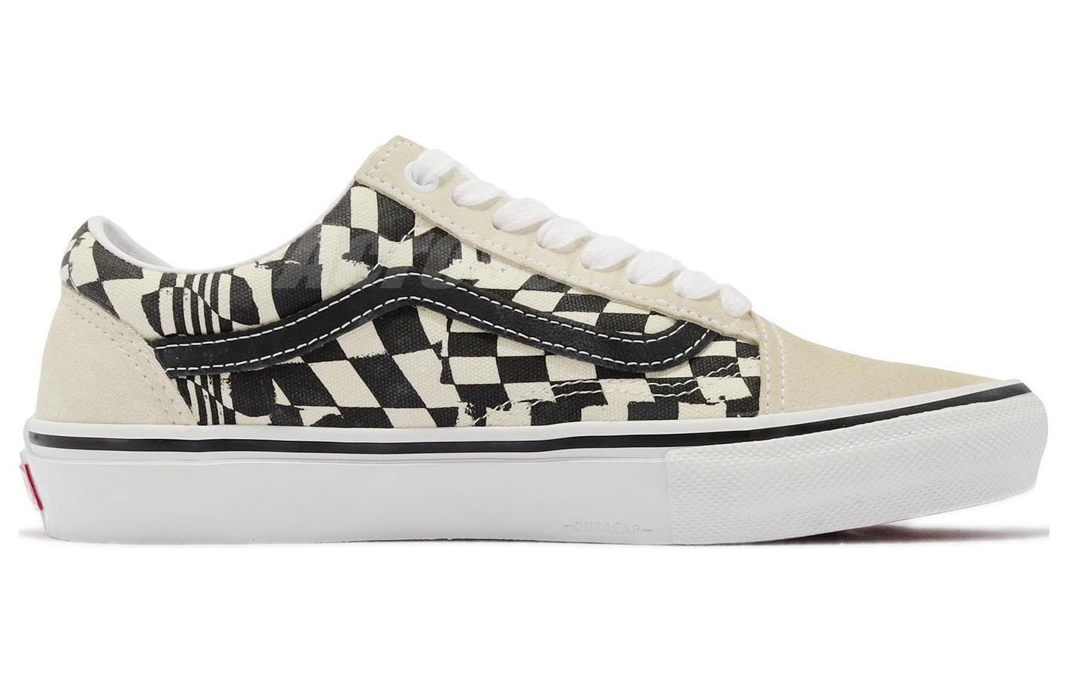 Order Vans Skate Old Skool 'Checkerwarp - Blanco y Negro' VN0A5FCB9CU