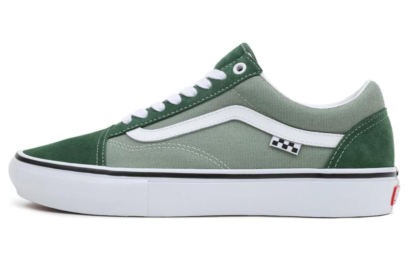 Buy Vans Old Skool Skate 潮流休閒 防滑耐磨 低筒 滑板鞋 男女同款 綠白