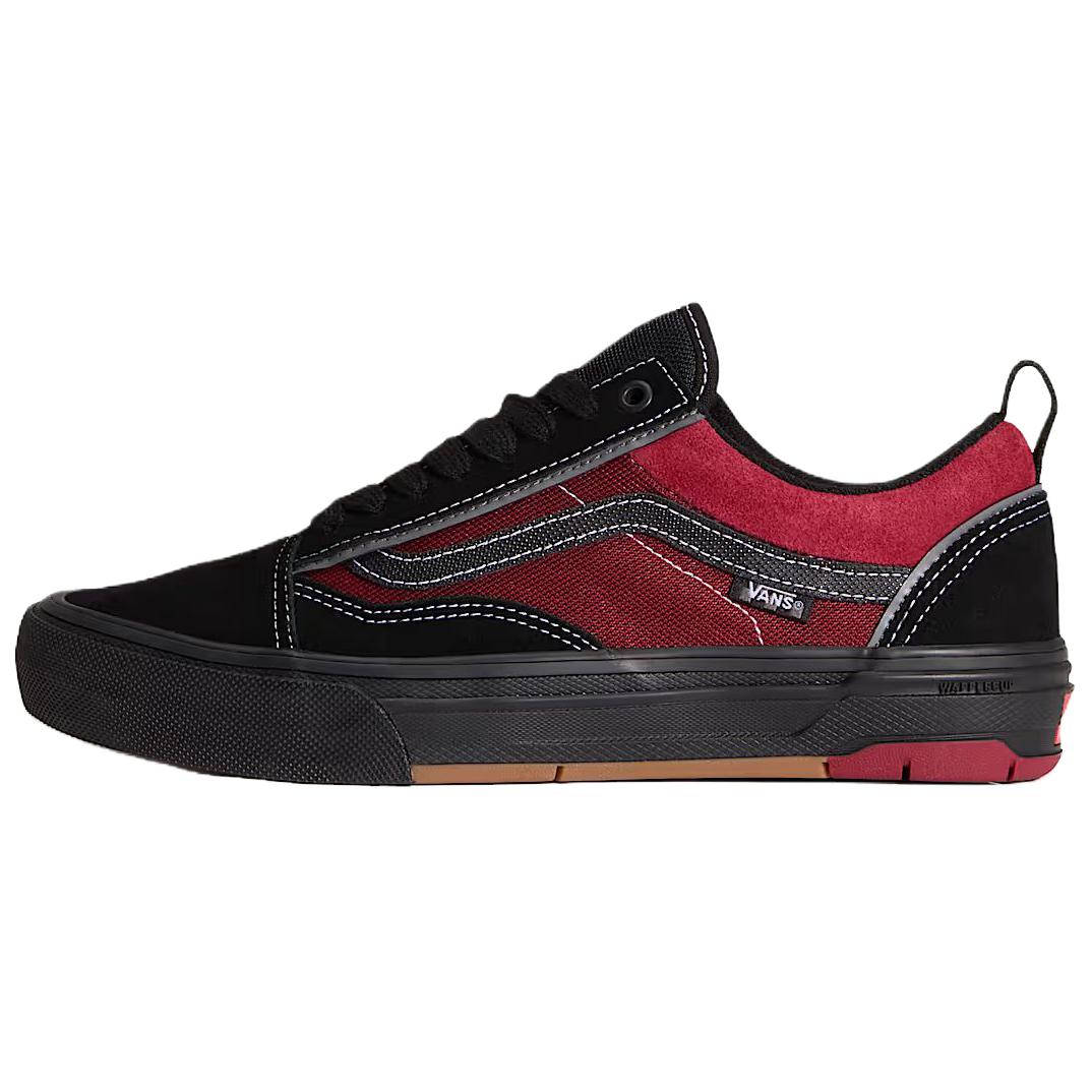 Vans Skate Old Skool Wafflecup Black Red Comfortable Sneakers. VN000EB7Y09