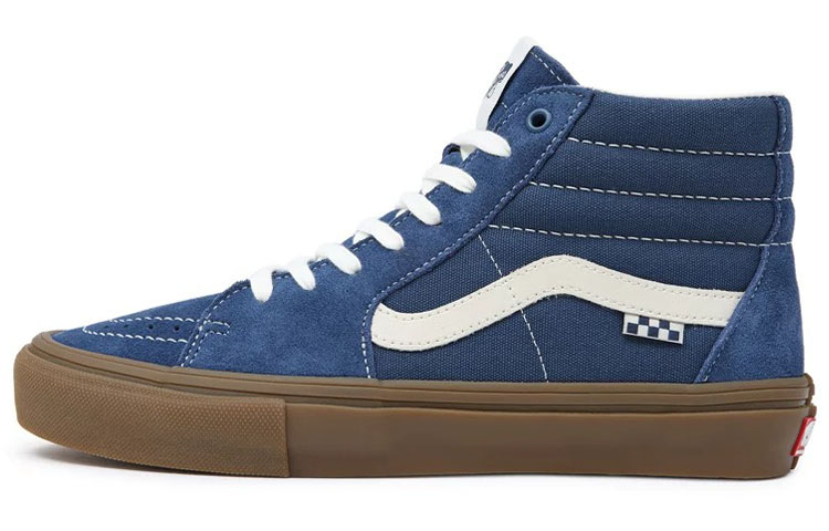 Buy Vans Skate Sk8-Hi 高筒休閒板鞋 男女皆宜 藍白