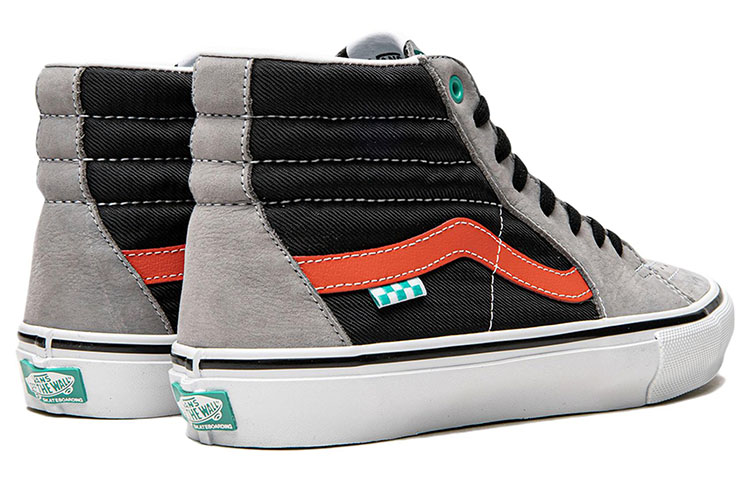 Lookbook 반스 스케이트 SK8-HI 그레이/블랙/레드 VN0A5FCCAPH