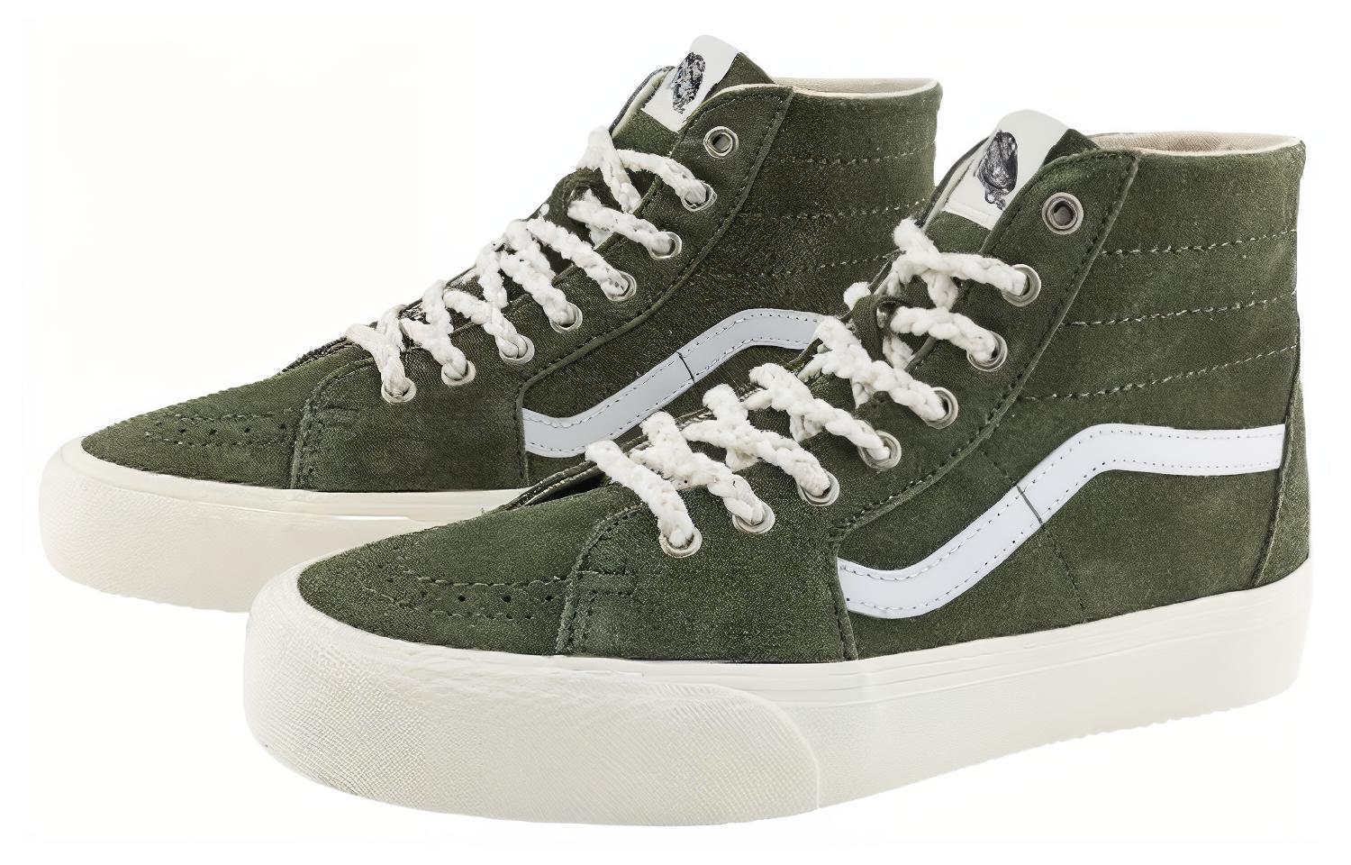 Shop Vans Skate Sk8-Hi 'Hijau Putih' VN0009Q0KFR