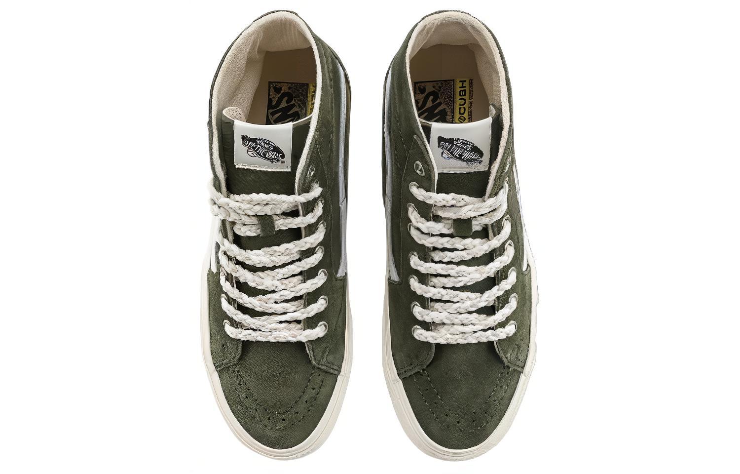 Shop Vans Skate Sk8-Hi 'Verde Blanco' VN0009Q0KFR