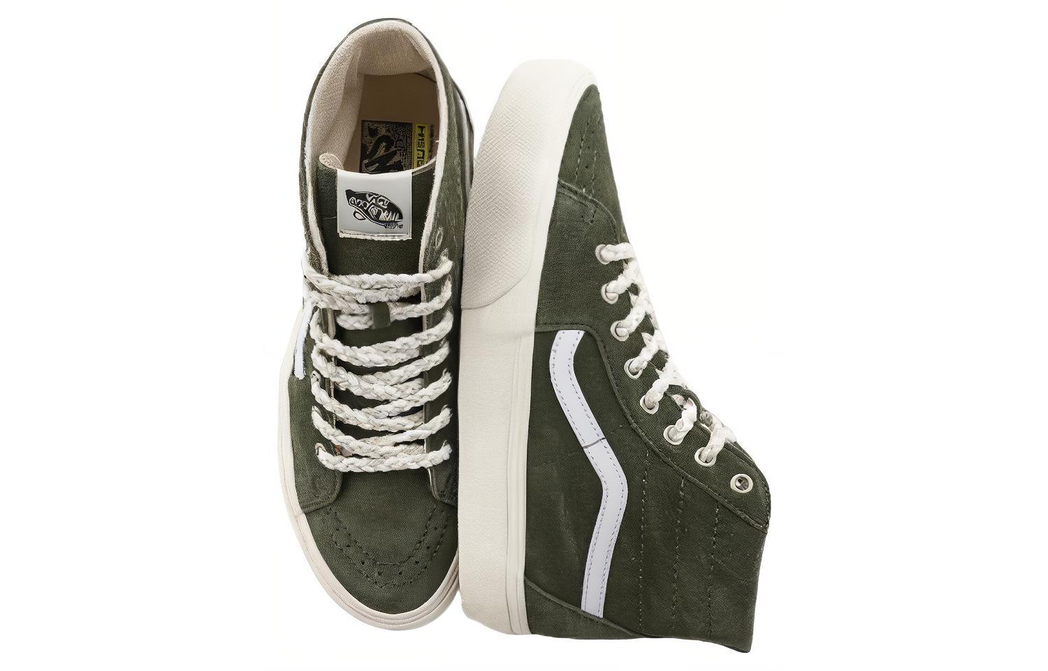 Details for Vans Skate Sk8-Hi 'Hijau Putih' VN0009Q0KFR