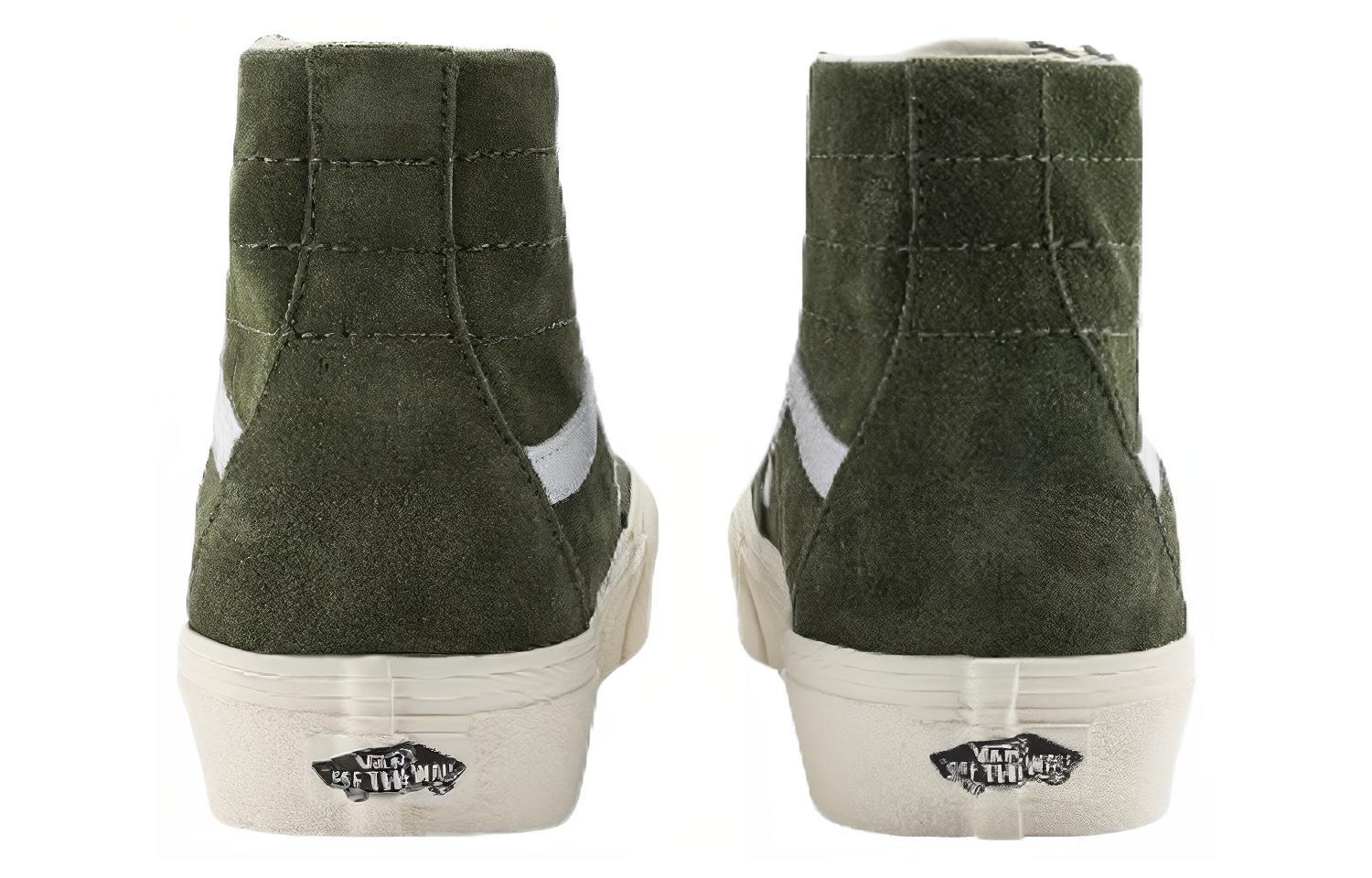 Sizing Vans Skate Sk8-Hi 'Hijau Putih' VN0009Q0KFR