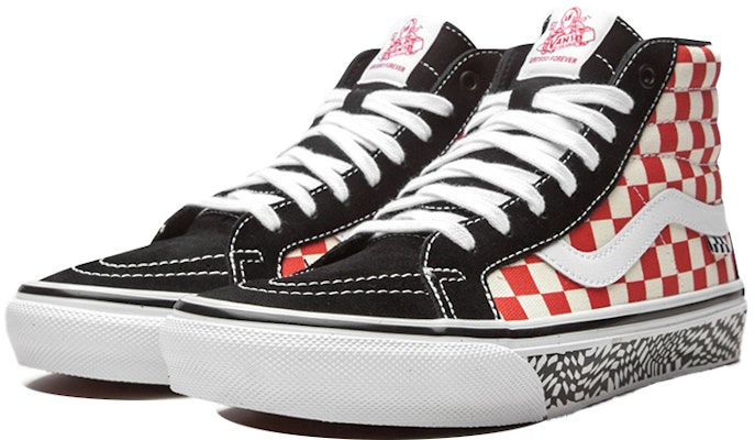 반스 스케이트 Sk8-Hi 리이슈 '그로소 84 - 레드 체커보드' VN0A5KYR428 VN0A5KYR428 Shop 반스 스케이트 Sk8-Hi 리이슈 '그로소 84 - 레드 체커보드' VN0A5KYR428 VN0A5KYR428