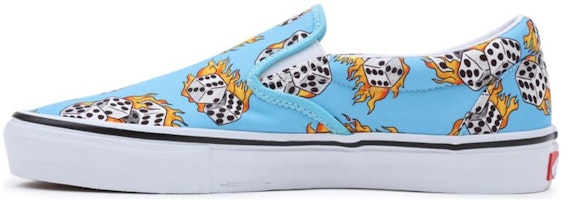 Vans Skate Slip-On 'Blue Flame Dice' VN0A5FCABM6 Vans Skate Slip-On 'Blue Flame Dice' VN0A5FCABM6