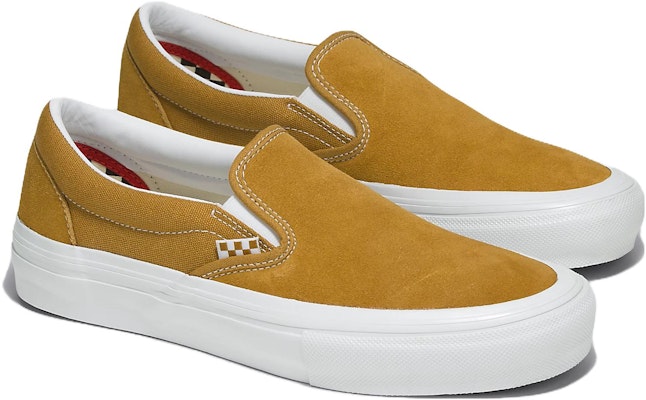 Vans 一脫即穿 輕鬆時尚 防滑 高筒鞋 男女皆宜 金白色 Order Vans 一脫即穿 輕鬆時尚 防滑 高筒鞋 男女皆宜 金白色