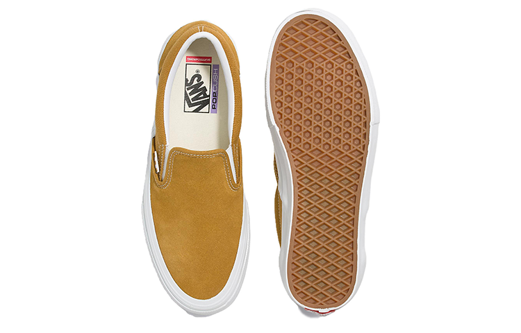 Shop Vans 一脫即穿 輕鬆時尚 防滑 高筒鞋 男女皆宜 金白色