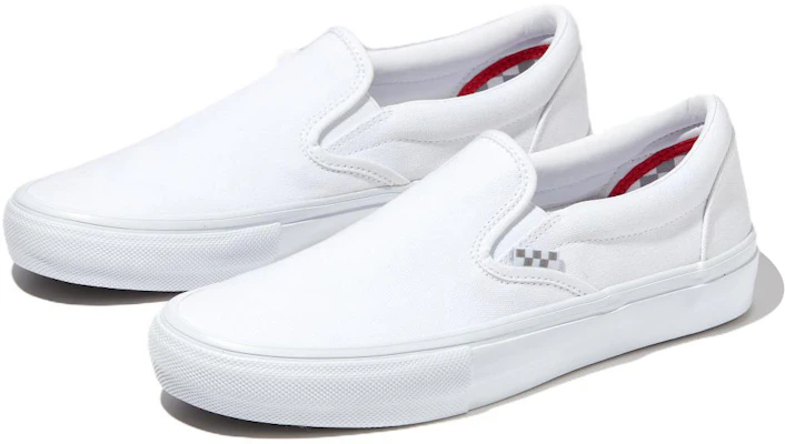 Vans Skate Slip-On 'True White' VN0A5FCAW00 Lookbook Vans Skate Slip-On 'True White' VN0A5FCAW00