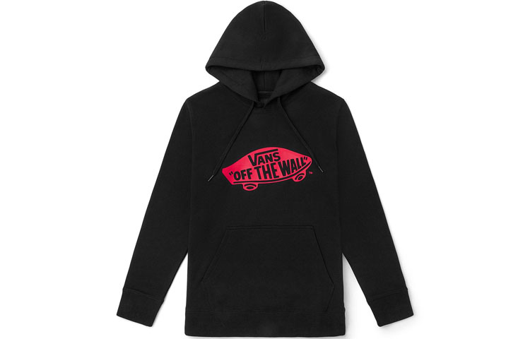 Vans Skateboarding Logo Print Black Hoodie Unisex VN0A5F5JBRR