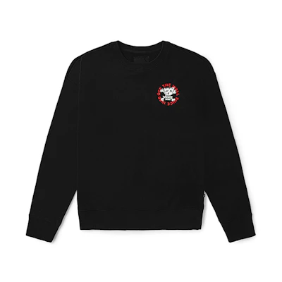 Vans Skull Cartoon Print Pullover Sweatshirt Black (Unisex) VN0A54JIBLK