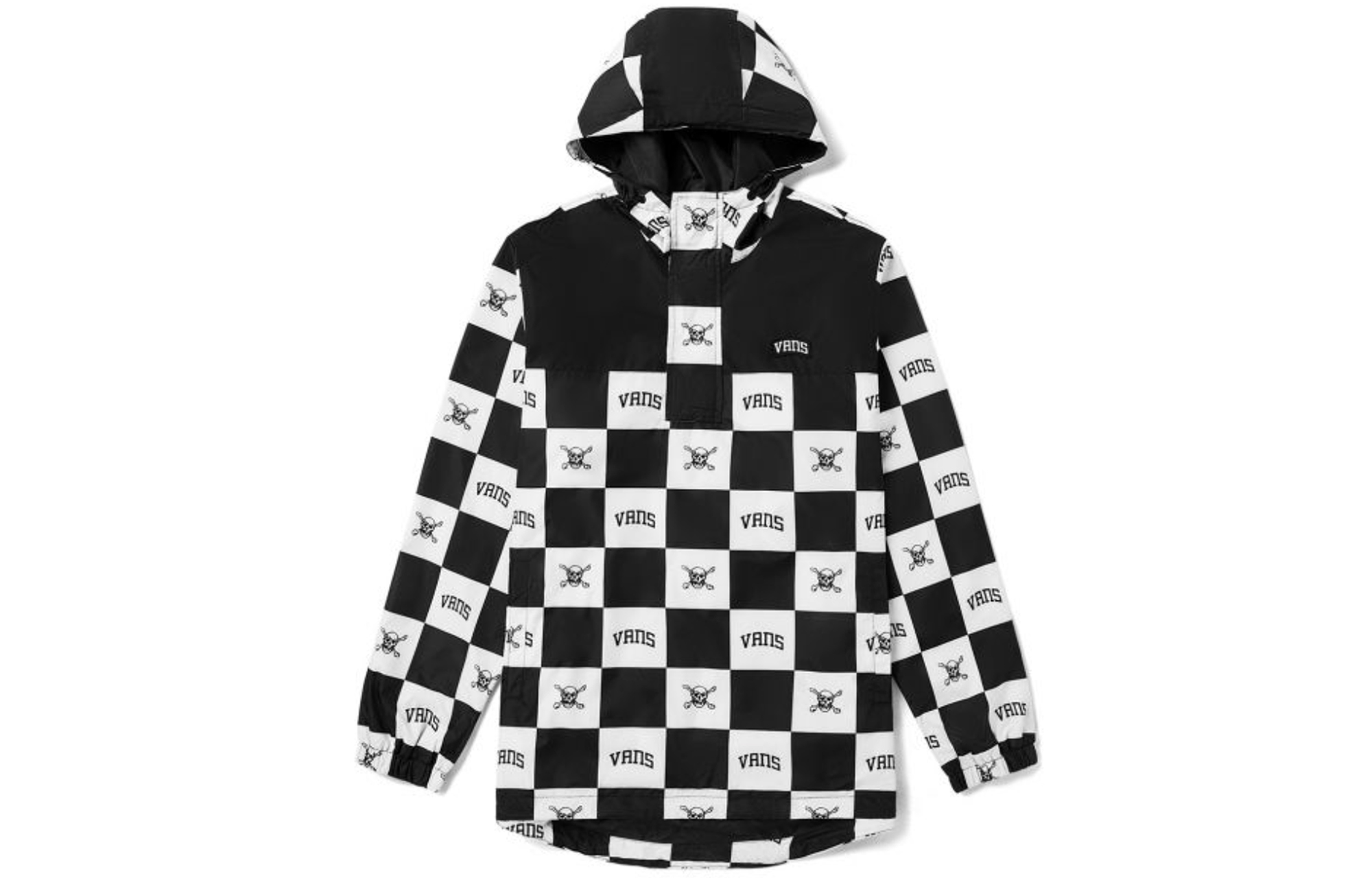 Vans Skull Checkered Workwear Hooded Jacket Black Unisex VN0A54JXZ79