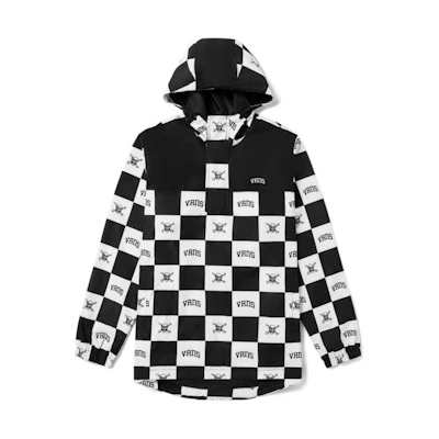 Vans Skull Checkered Workwear Hooded Jacket Black Unisex VN0A54JXZ79