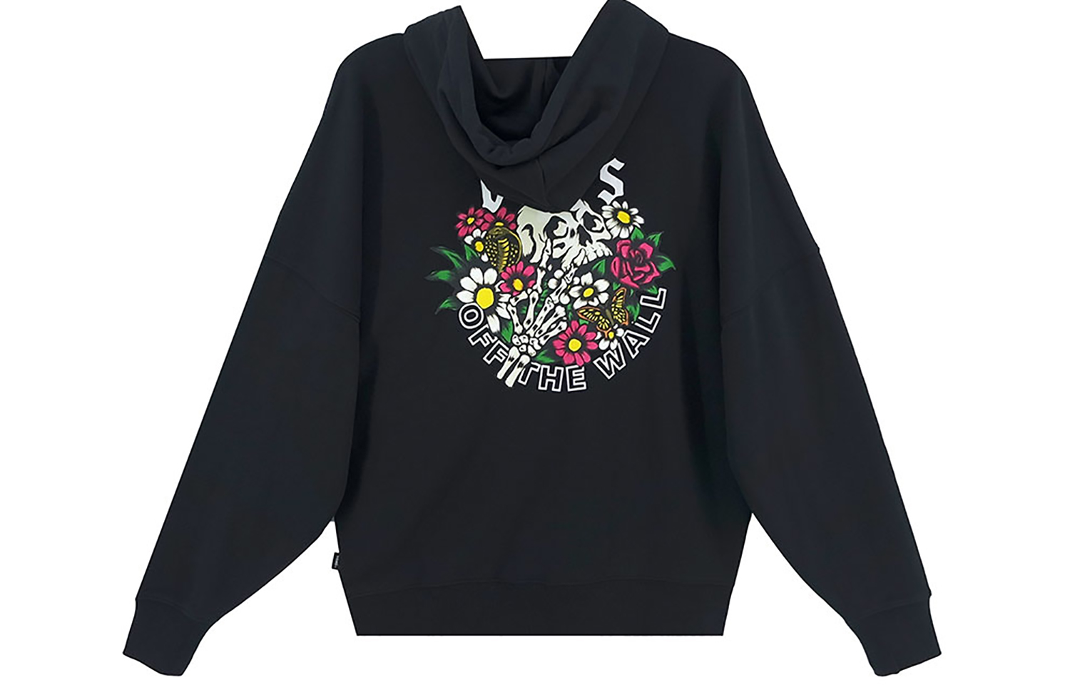 Vans Skull Print Pullover Hoodie Unisex Couples Black VN0A5H7LBLK