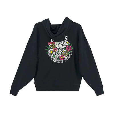 Vans Skull Print Pullover Hoodie Unisex Couples Black VN0A5H7LBLK