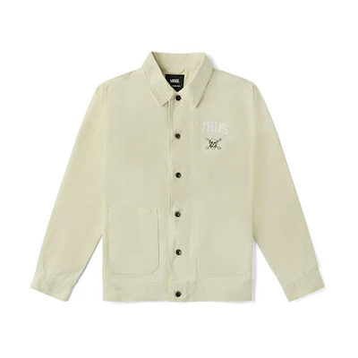 Vans Skull Print Workwear Casual Jacket Off-White VN0A5DYSZ6K