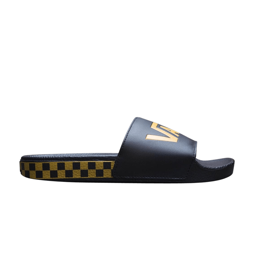 Vans Slide-On 'Checkerboard - Black Sunflower' VN0004KIU27