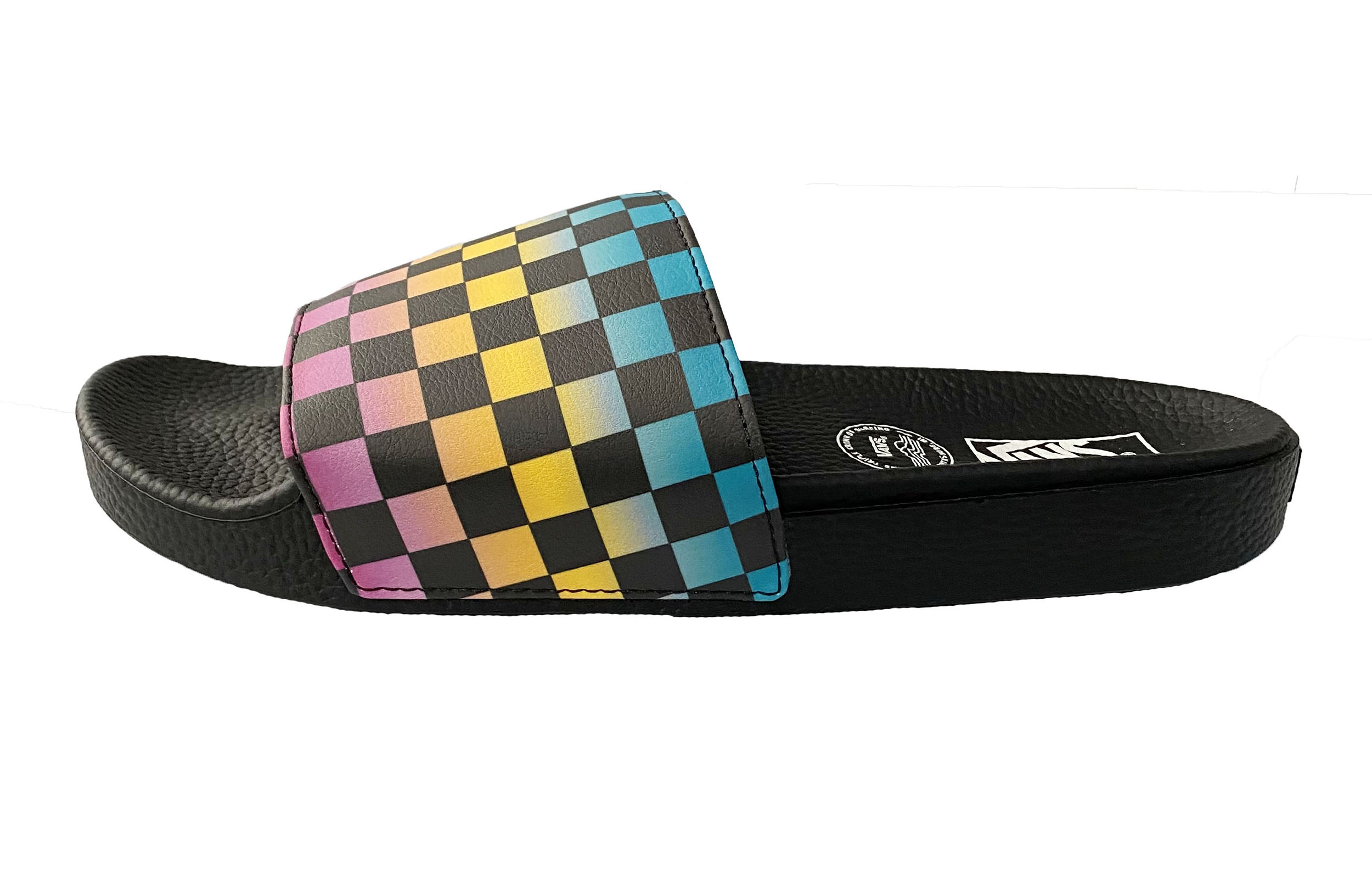 Vans Slide-On Triple Crown of Surfing Slippers Black/Rainbow VN0A45JQ2A4