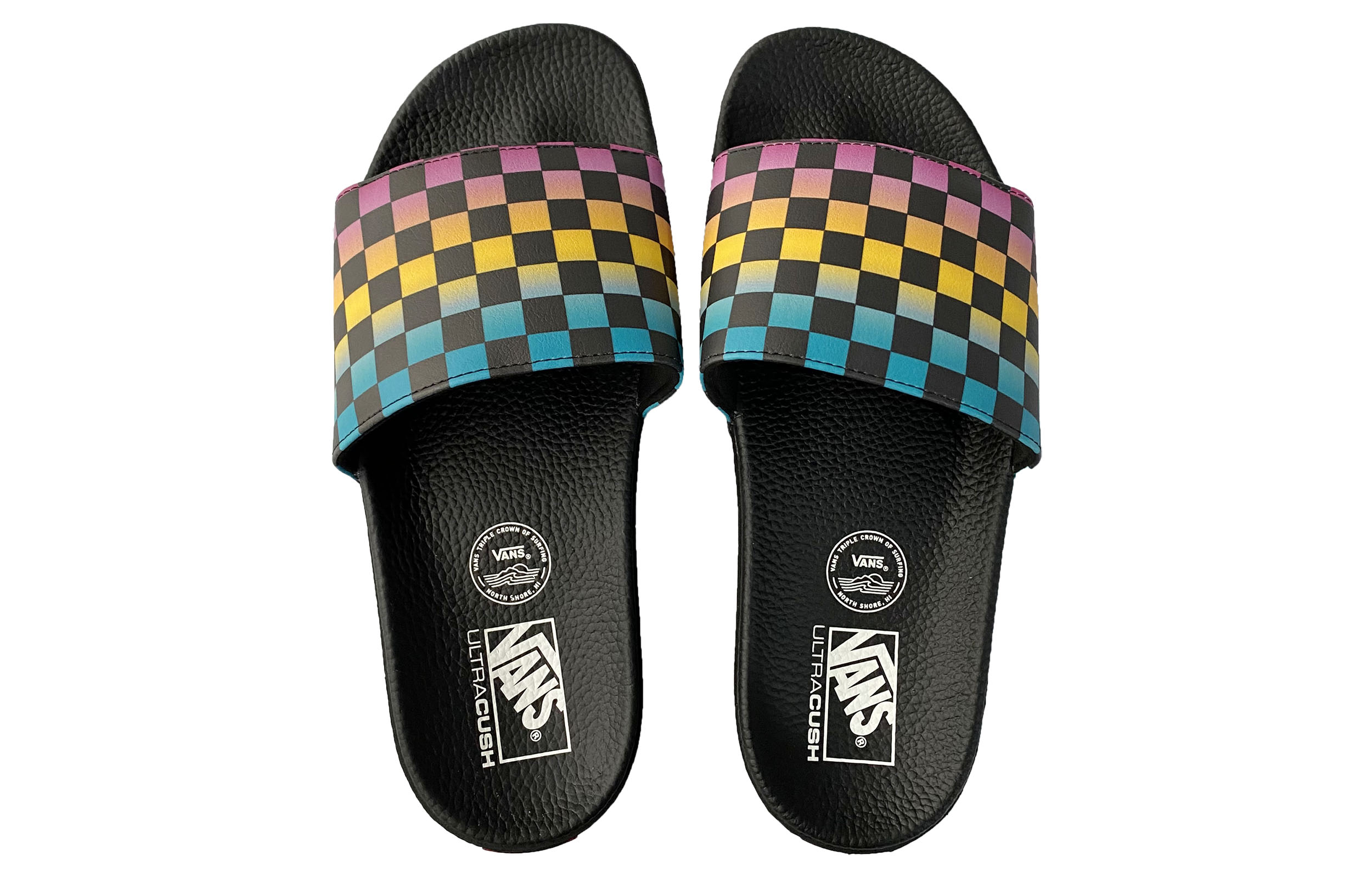 Lookbook Vans Slide-On Triple Crown of Surfing Claquettes Noir/Arc-en-ciel VN0A45JQ2A4