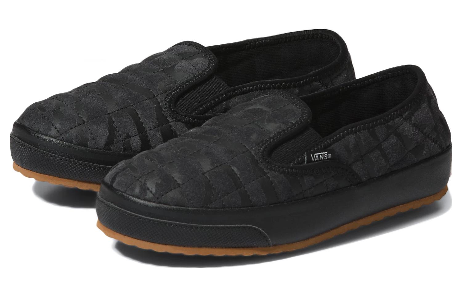 Lookbook Vans Slip-Er 2 Tiger Shell 防滑耐磨保暖 低筒 滑板鞋 男女皆宜 黑棕色