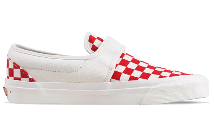 Order 万斯经典Slip-On 47 V DX“阿纳海姆工厂-红色棋盘格” VN0A3MVARJN