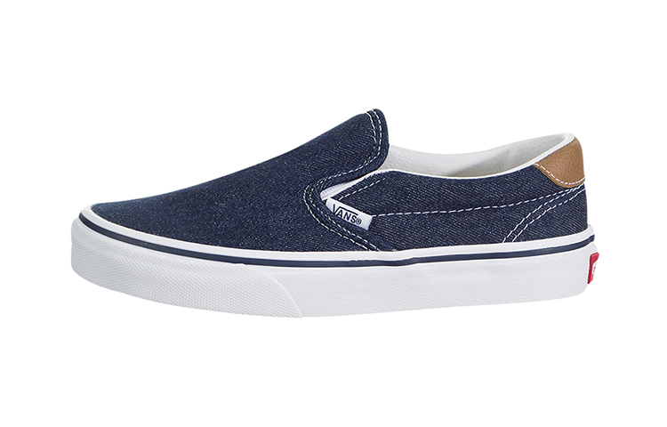 Vans Slip-On 59 Lightweight Wear-resistant Casual Skateboarding Shoes Blue VN0A3JFMQQJ
