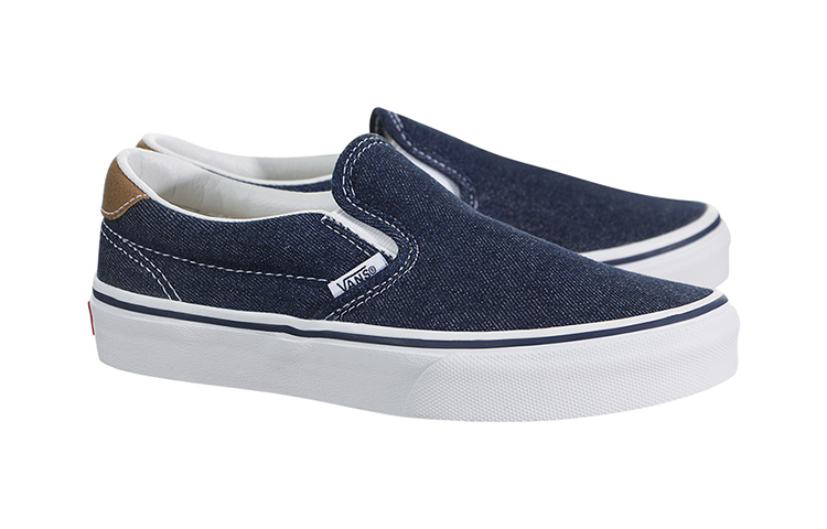 Order Vans Slip-On 59 Sepatu Skateboard Kasual Tahan Lama Warna Biru VN0A3JFMQQJ