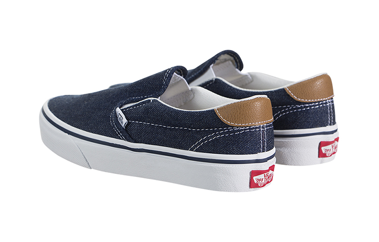 Lookbook Vans Slip-On 59 Sepatu Skateboard Kasual Tahan Lama Warna Biru VN0A3JFMQQJ